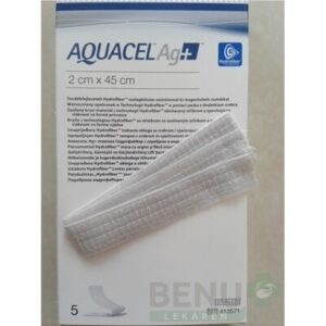 AQUACEL Ag+ krytie na rany, výplň 2x45 cm 5ks