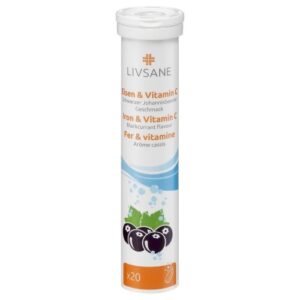 LIVSANE Železo + vitamín C 20 šumivých tabliet