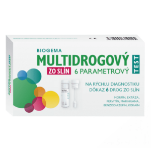 BIOGEMA Multidrogový test zo slín 6 parametrový 1 kus