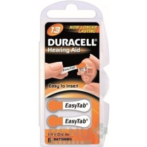 DURACELL HA 13 EASYTAB 1.4V batérie 6ks