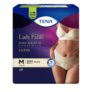 TENA Lady naťahovacie inkontinenčné nohavičky, krémové M 9 kusov