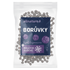 ALLNATURE Čučoriedky mrazom sušené lyofilizované celé 15 g