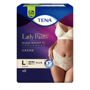 TENA Lady naťahovacie inkontinenčné nohavičky, krémové L 8 kusov