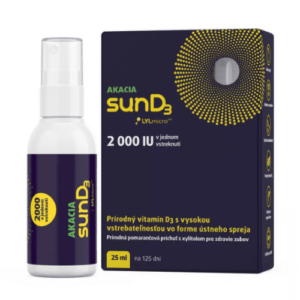 AKACIA SunD3 2000 IU ústny sprej pomarančová príchuť 25 ml