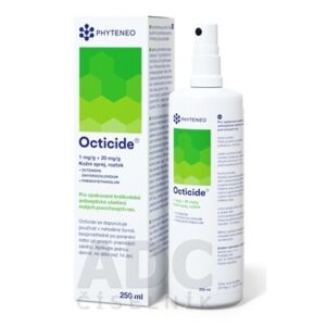 OCTICIDE 1 mg/g + 20 mg/g dermálny roztokový sprej 250 ml