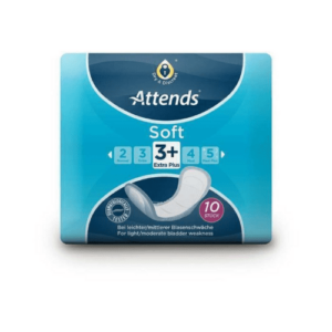 ATTENDS Soft extra 3+ vložky inkontinenčné savosť 799 ml veľkosť 36,5 cm 10 ks