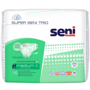 SUPER SENI TRIO Medium plienkové nohavičky 10 kusov