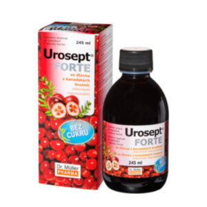 DR. MÜLLER Urosept forte bez cukru so šťavou z brusníc 245 ml