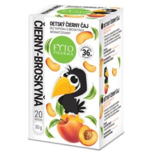 FYTO Detský čaj čierny čaj broskyňa bez kofeínu 30 g