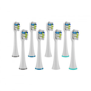 TRUELIFE Sonicbrush UV heads whiten náhradné hlavice pre sonickú zubnú kefku biela 8 ks
