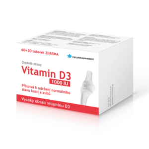 NEURAXPHARM Vitamín D3 1000 IU 90 kapsúl