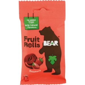 BEAR Jahodové rolky 20 g
