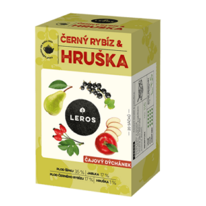 LEROS Čajová chvíľka čierna ríbezľa a hruška 20 x 2 g