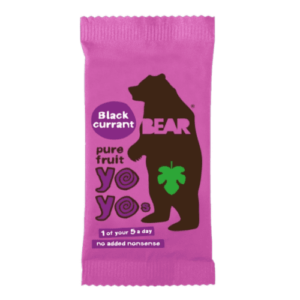 BEAR Čierne ríbezle yoyo ovocné rolky 20 g