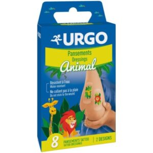 URGO Náplasti na tetovanie detské, vodeodolné, 2 motívy 8 kusov