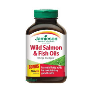 JAMIESON Salmon omega-3 komplex 180 + 20 kapsúl ZADARMO