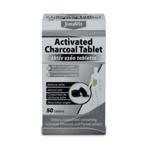 JUTAVIT Aktívne uhlie 50 tabliet 250 mg