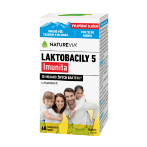 NATUREVIA Laktobacily "5" imunita s vitamínom C 60 kapsúl