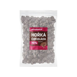 ALLNATURE Horká čokoláda 70% lupienky 500 g