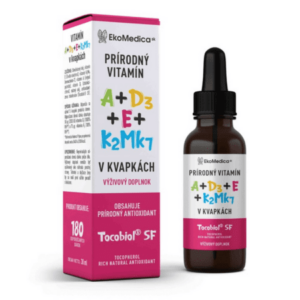 EKOMEDICA SK Prírodný vitamín A+E+D3+K2Mk7 kvapky 30 ml