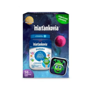 WALMARK Marťankovia gummy s echinaceou jahoda a čerešňa + peňaženka set