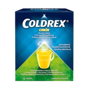 COLDREX Horúci nápoj citrón 10 vrecúšok