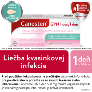 CANESTEN GYN 1 deň mäkká vaginálna kapsula 1 kapsula + aplikátor