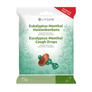 LIVSANE Bylinné pastilky mentol, eukalyptus 75 g