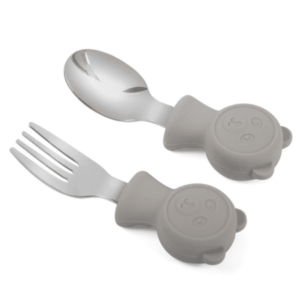 MARTONS Detský príbor lyžička a vidlička bear beige set