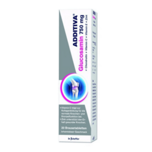 ADDITIVA Glukozamín 750 mg 20 šumivých tabliet