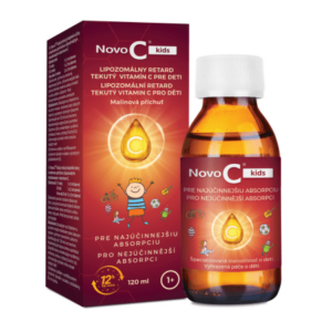 NOVO C Kids lipozomálny tekutý vitamín C pre deti, malinová príchuť 120 ml