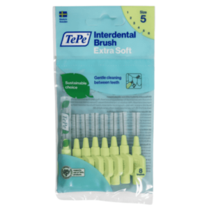 Medzizubná kefka 0,8 mm extra soft svetlozelená 8 ks