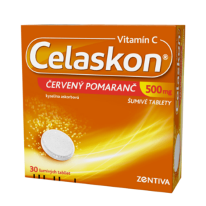 CELASKON 500 mg červený pomaranč 30 šumivých tabliet