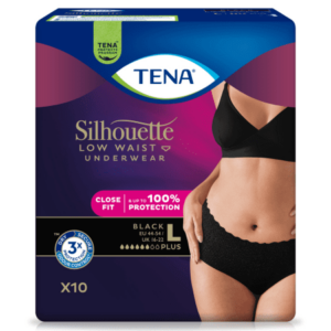 TENA Silhouette plus čierna L 10 ks