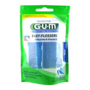 GUM Easy flossers 30 kusov + cestovné púzdro