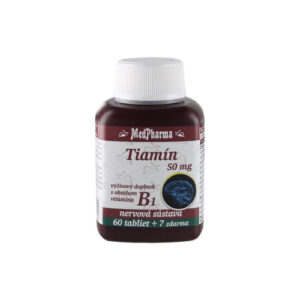 MEDPHARMA Tiamín 50 mg + vitamín B1 60 + 7 tabliet ZADARMO
