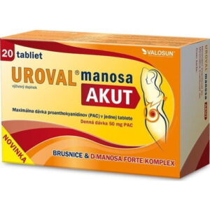 WALMARK Uroval manosa akut 20 tabliet