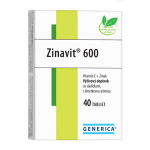 GENERICA Zinavit 600 s príchuťou limetka 40 tabliet
