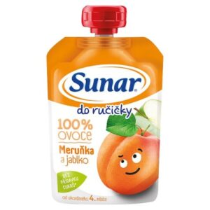 SUNAR Do ručičky ovocná kapsička marhuľa 4m+ 100 g