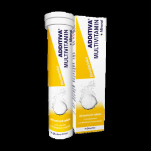 ADDITIVA Multivitamín + minerál, mandarínka 20 šumivých tabliet