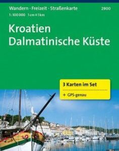 Kroatien Dalmatinische Küste 2900 ,3 mapy / 1:100T