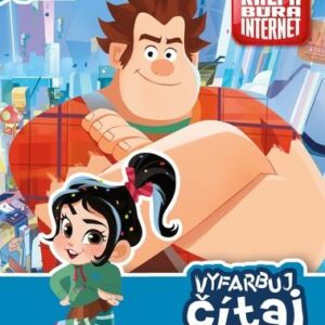 Disney Ralph búra internet Vyfarbuj, čítaj, nalepuj