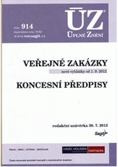 ÚZ č. 914 Veřejné zakázky - Úplné znění předpisů (česky)