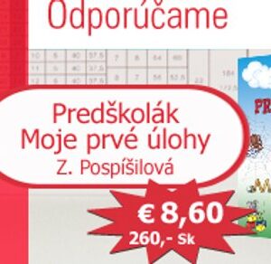 Predškolák Moje prvé úlohy (Mária Štefánková)