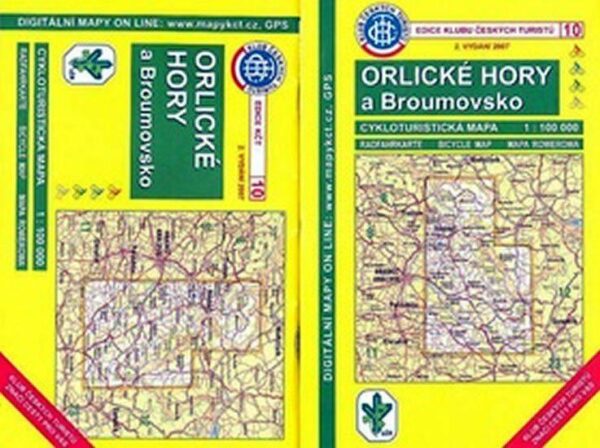 KČTC 10 Orlické hory a Broumovsko 1:100 000 (česky)