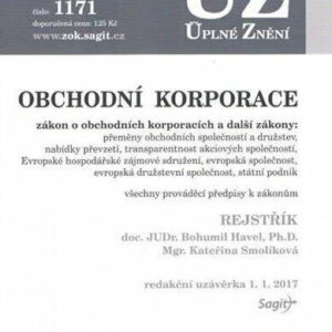 ÚZ č. 1171 Obchodní korporace - Úplné znění předpisů (česky)