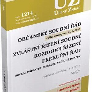 Občanský soudní řád, ... ÚZ č. 1214 - úplné znění předpisů (česky)