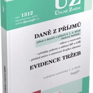 ÚZ 1312 Daně z příjmů, evidence tržeb (česky)