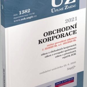 ÚZ 1382 Obchodní korporace 2021 (česky)