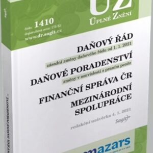 ÚZ 1410 Daňový řád, Finanční správa, Daňové poradenství, Platby v hotovosti (česky)